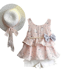 3PCS Toddler Baby Girl Summer Clothes Set Kid