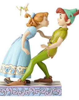 Disney Traditions Peter Pan, Wendy, and Tinker Bell An Unexpected Kiss