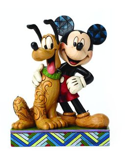 Mickey Mouse and Pluto Disney Traditions Statue