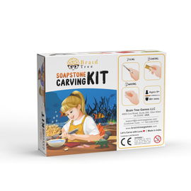 Dolphin Soapstone Carving Kit: Safe and Fun DIY Craft for Kids and